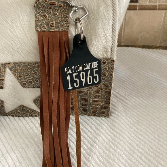 Holy Cow Couture Handbag Hair on Cowhide NWOT - Picture 4 of 12